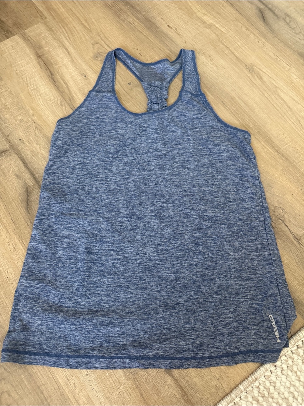 Head Blue Heather Racerback Performance Tank